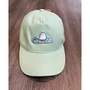 Pusheen Cat Breathe Hat‎ Cap Strap Back Womens One Size Mint Green Box Exclusive